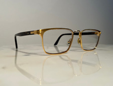 Cartier Tortoise Gold Platinum Frames Sunglasses Glasses Vintage Wood 55mm for sale  Shipping to South Africa