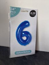 Number balloon blue for sale  WATFORD