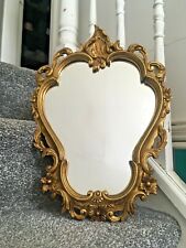 VINTAGE ORNATE GOLD FRENCH MIRROR RENAISSANCE ROCOCO STYLE HEAVILY GILDED 60'S, used for sale  Shipping to South Africa