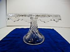 cut vintage plate cake glass for sale  Morristown