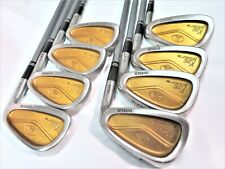 Gold Back Face Cobra King Cobra Oversize 8PC R-FLEX IRONS SET Golf nwo for sale  Shipping to South Africa