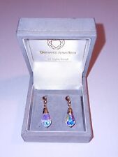 aurora borealis earrings 9ct gold for sale  DARTFORD