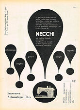 PUBLICITE ADVERTISING 045  1959  NECCHI  machine à coudre SUPERNOVA d'occasion  Roquebrune-sur-Argens