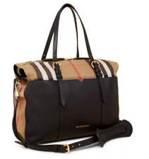 BURBERRY Mason Diaper Tote Bag with Calf Grain Leather & Gold Trim for sale  Shipping to South Africa