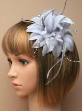 Silver grey fascinator for sale  TROON