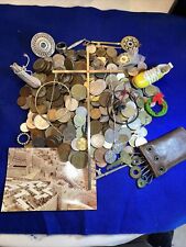 Used, 6 Lbs + junk drawer lot World Coins Tokens Jewelry Trinkets Cross Keys for sale  Shipping to South Africa