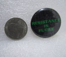 Resistance futile button for sale  Pelham