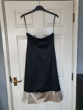 Used, Coast black satin strapless evening dress Size 14 for sale  Shipping to South Africa