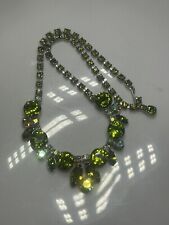 Gargantilha vintage colar regência pedra colorida verde 16 polegadas comprar usado  Enviando para Brazil