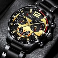 Cuartos de Hombre Curren Moda Reloj Negro Metal Reloj para Hombre, Relojes para Hombre segunda mano  Embacar hacia Argentina