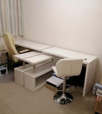white gloss office desk for sale  LINGFIELD