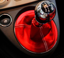Usado, cuffia leva cambio per Fiat 500 in vera pelle rossa cucitura bianca comprar usado  Enviando para Brazil