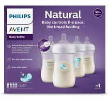 Biberones naturales para bebé Philips AVENT diseño de manatí de respuesta natural 9 oz paquete de 4 segunda mano  Embacar hacia Argentina