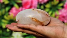 4" Natural White Azeztulite Rock Healing Chakra Energy Aura Stone Chakra Lingam, used for sale  Shipping to South Africa