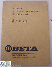 Beta libretto uso usato  Italia