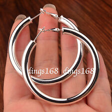 silver large hoop earring for sale  Fremont