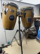 Pair of Latin  Percussion Conga Drums With Stand made by LP, used for sale  Shipping to South Africa