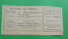 Pubblicita 1922 vino usato  Roma