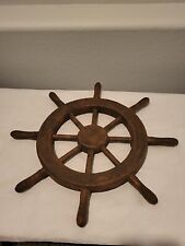 Nautical Resin Ship Steering Wheel Pirate Decor Fishing Wall Boat Kids Room for sale  Shipping to South Africa