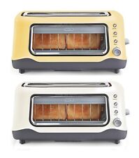 DASH CLEAR VIEW EXTRA WIDE SLOT BAGEL TOASTER STAINLESS STEEL ACCENT WITH WINDOW for sale  Shipping to South Africa