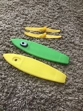 Vtg Barbie Surf Set Paddle Boards Yellow & Green Beach Blast Surfboard Skis Arco, used for sale  Shipping to South Africa