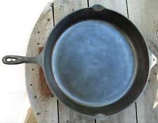 Older Birmingham Stove Range (BSR) Cast Iron 15"  #14 Skillet, Cleaned  for sale  Shipping to Ireland