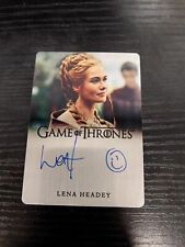 HBO Juego de Tronos Lena Headey AS Cersei Lannister Autógrafo 44/55 Cara segunda mano  Embacar hacia Mexico