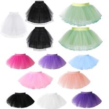 Used, Kids Girls Tutu Skirt 4 Layers Tulle Skirt Ballet Dance Princess Party Dancewear for sale  Shipping to South Africa