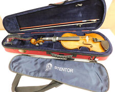 STENTOR 2 3/4 student violin with hard and soft case and rest nice condition for sale  Shipping to South Africa