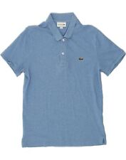 Camisa Polo LACOSTE Para Hombres Calce Ajustado Talla 4 Mediana Azul Algodón BE55 segunda mano  Embacar hacia Argentina