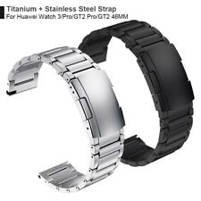 Titanium + Steel Clasp Strap For Huawei Watch 3/GT 2 Pro/GT2 /HONOR 46mm GS Pro til salgs  Frakt til Norway