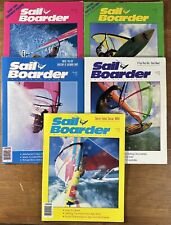 Vintage Lot (5) 1985 Sail Boarder International Magazine Sailboard Windsurfing, used for sale  Shipping to South Africa