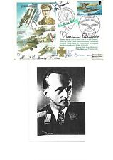 ADOLF GALLAND MULTI SIGNED 7 ACES ON ONE COVER. RARE COVER. for sale  HALESWORTH