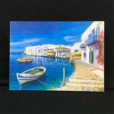 Used, Beautiful Greece PRINT on Canvas with String to Hang up (5) #940 for sale  Shipping to South Africa