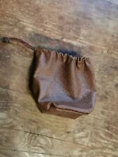 Brown leatherette drawstring for sale  TAVISTOCK