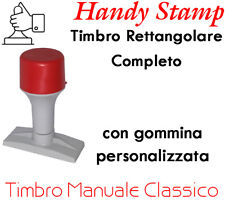 Timbro manuale rettangolare usato  Casarano