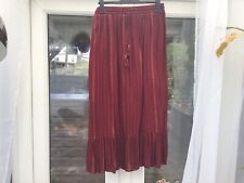 Long burgundy skirt for sale  CAMBORNE
