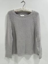 Used, Poles Maison Montagut Grey Chunky Knit Silk Blend Pull Over Sweater Small for sale  Shipping to South Africa