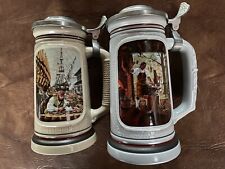 Lote de 2 canecas Avon Building of America ferreiro construtor naval cerveja Stein Tankard comprar usado  Enviando para Brazil