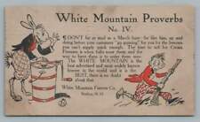 White Mountain Freezer Co. "Publicidade" provérbio Lebre de Março Nashua New Hampshire comprar usado  Enviando para Brazil