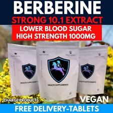 Berberina 1000mg comprimidos | Forte suporte vegano saudável ao nível de açúcar no sangue, usado comprar usado  Enviando para Brazil