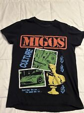 Camiseta Migos Culture Masculina Pequena Quavo Offset Decolagem Rap Merch Hip Hop comprar usado  Enviando para Brazil
