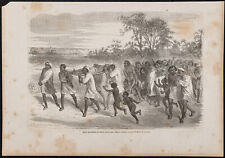 1865 - Sudán - By One Attack - Grabado antiguo - África segunda mano  Embacar hacia Mexico