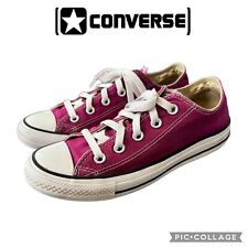 Converse All Star Chuck Taylor low top sneakers shoes burgundy women size 6 for sale  Shipping to South Africa