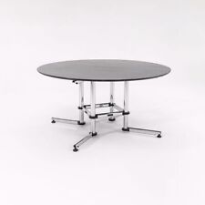 2005 USM Haller Kitos 59 Inch Ebonized Oak Wood Round Dining / Conference Table for sale  Shipping to South Africa