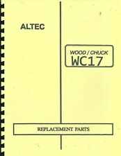 Altec/woodchuck WC17 Brush Chipper Parts Manual for sale  Shipping to South Africa