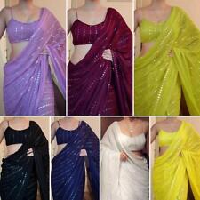DESIGNER WEDDING BLOUSE PARTY WEAR BOLLYWOOD INDIAN SARI PAKISTANI ETHNIC SAREE, used for sale  Shipping to South Africa