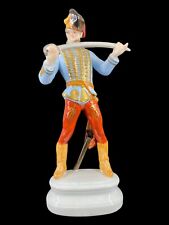 Vintage Herend Hungary Hand Painted Porcelain Hadik Hussar Man w/ Sword Figurine for sale  Shipping to South Africa