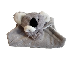 Edredom Koala Chocalho Blankie Lovey Cinza Branco Borda Bebê 26cm Brinquedo de Pelúcia Macio, usado comprar usado  Enviando para Brazil