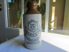 Used, "BARKER'S BREWED GINGER BEER CAMBRIDGE" STONEWARE BOTTLE for sale  Shipping to Canada